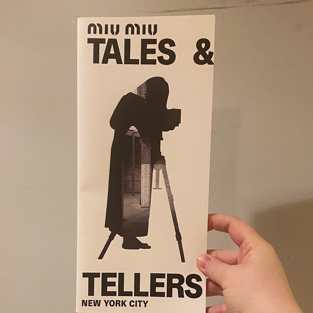 Miu Miu Black and White Silhouette Poster